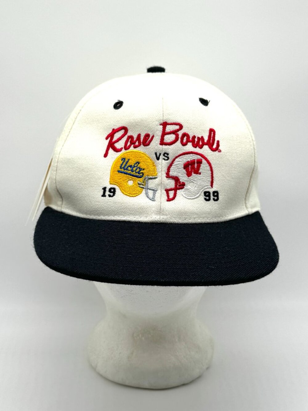 Vintage Rose Bowl 99 UCLA Bruins Wisconsin Badgets Snapback Hat Deadstock w/ Tag